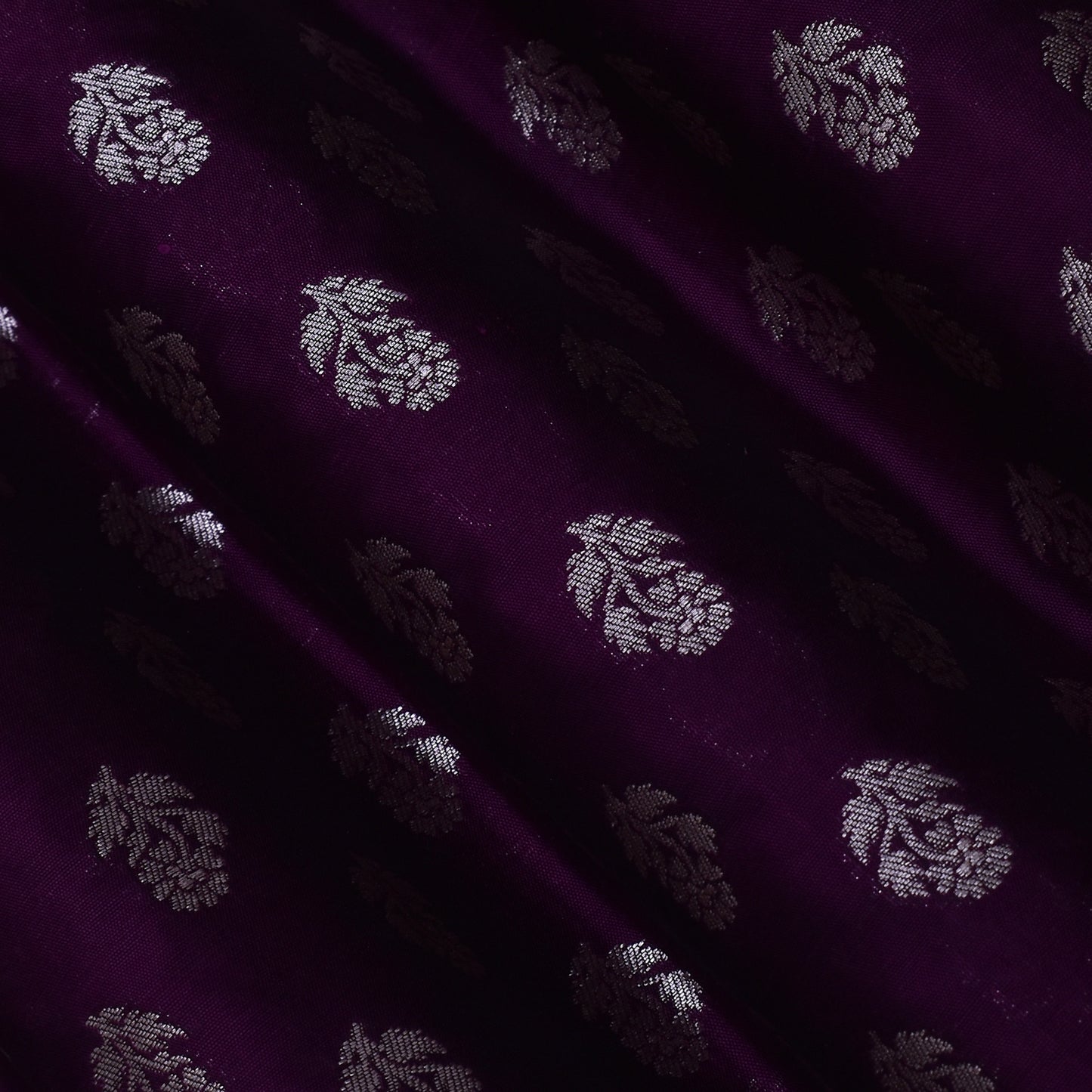 Purple Color Brocade Fabric