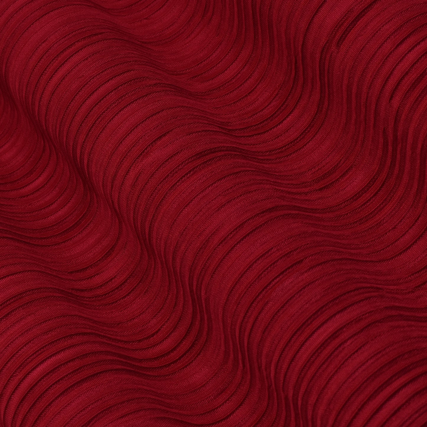 Cherry Red Color Crush Satin Fabric