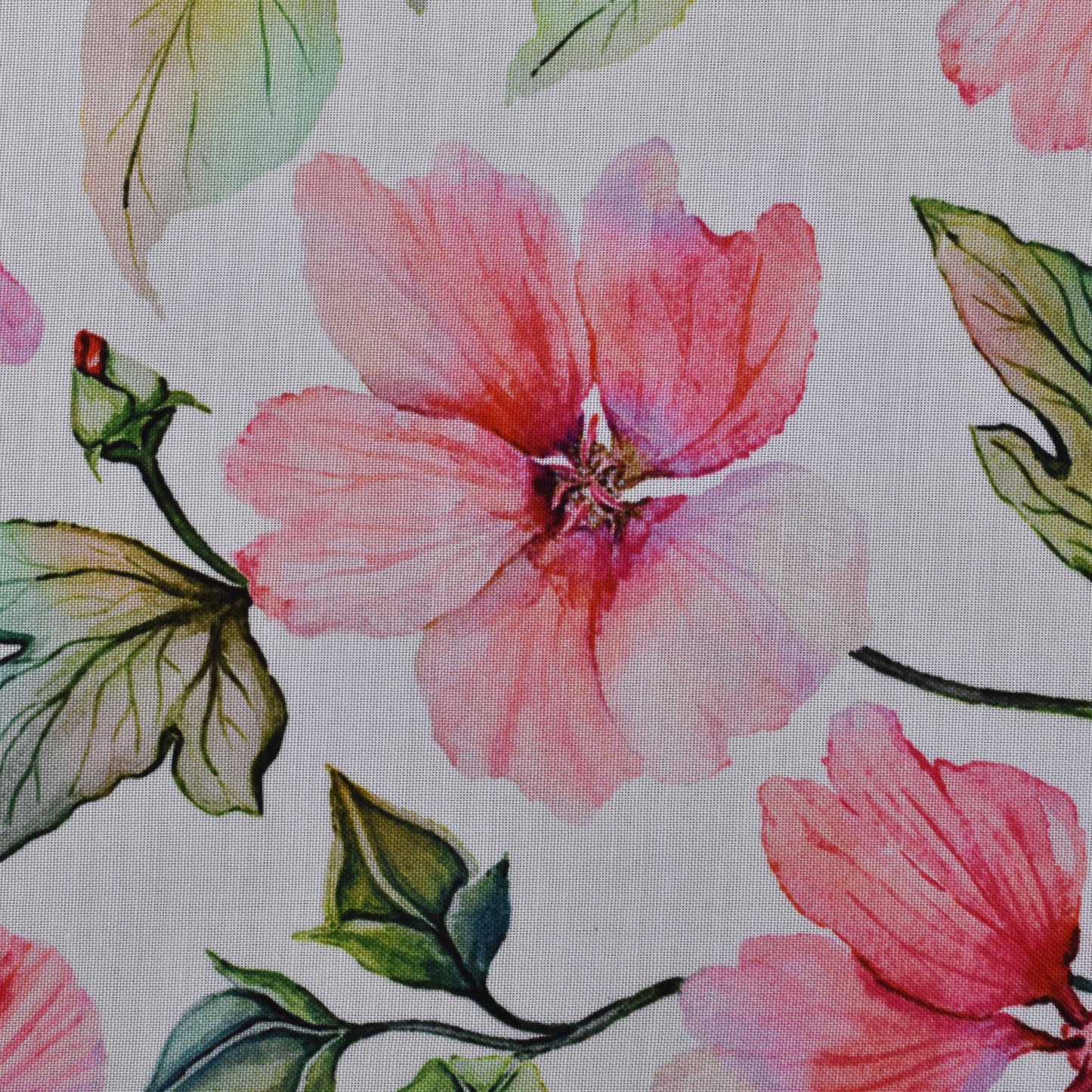 Colored Reyon Print Fabric