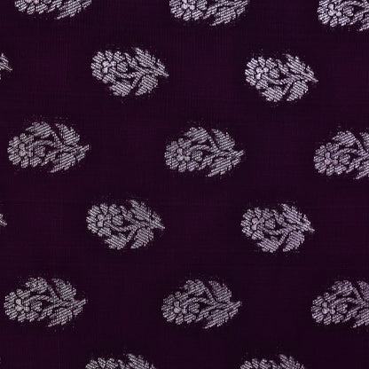 Purple Color Brocade Fabric