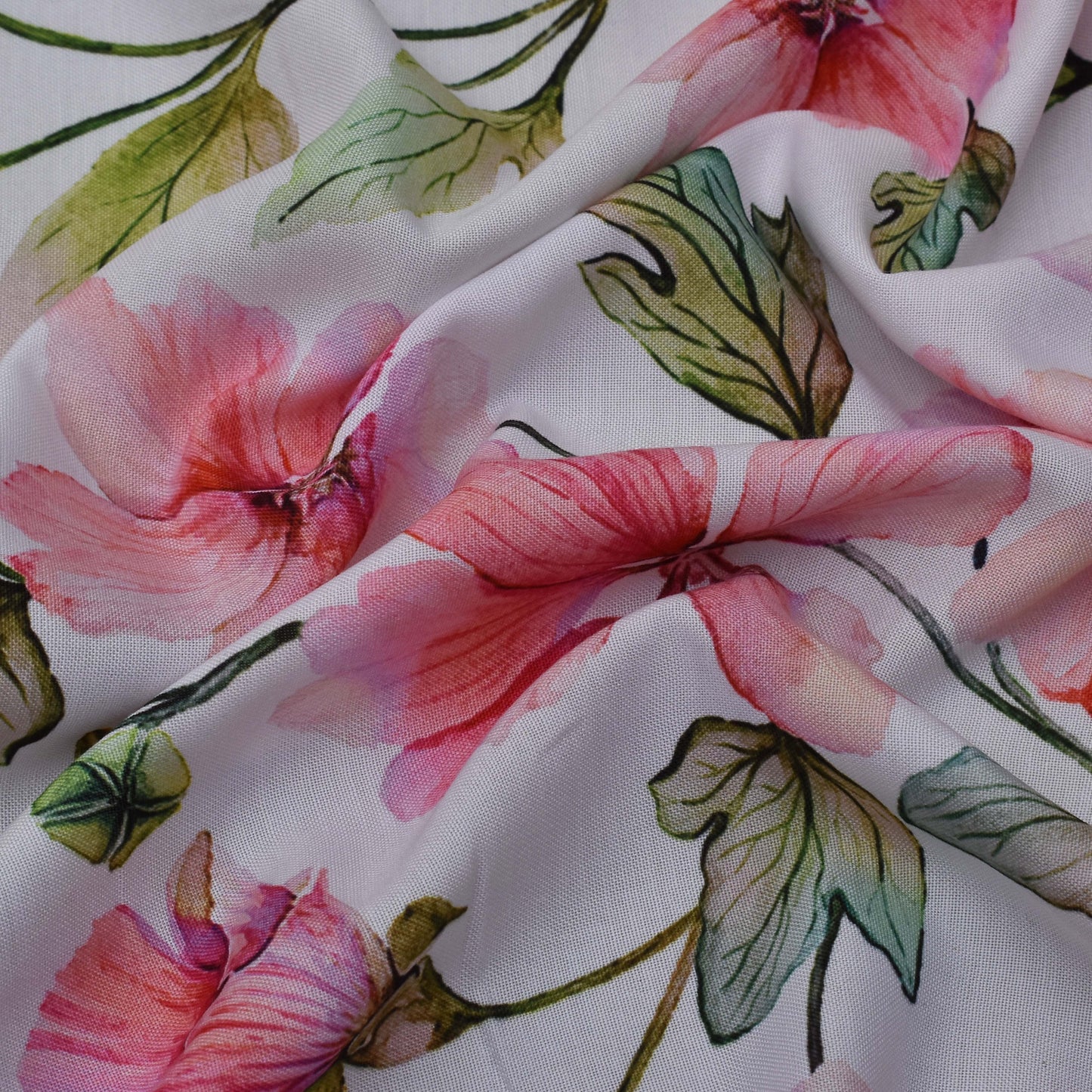 Colored Reyon Print Fabric