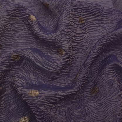 Purple Color Crush Tissue Booti Fabric