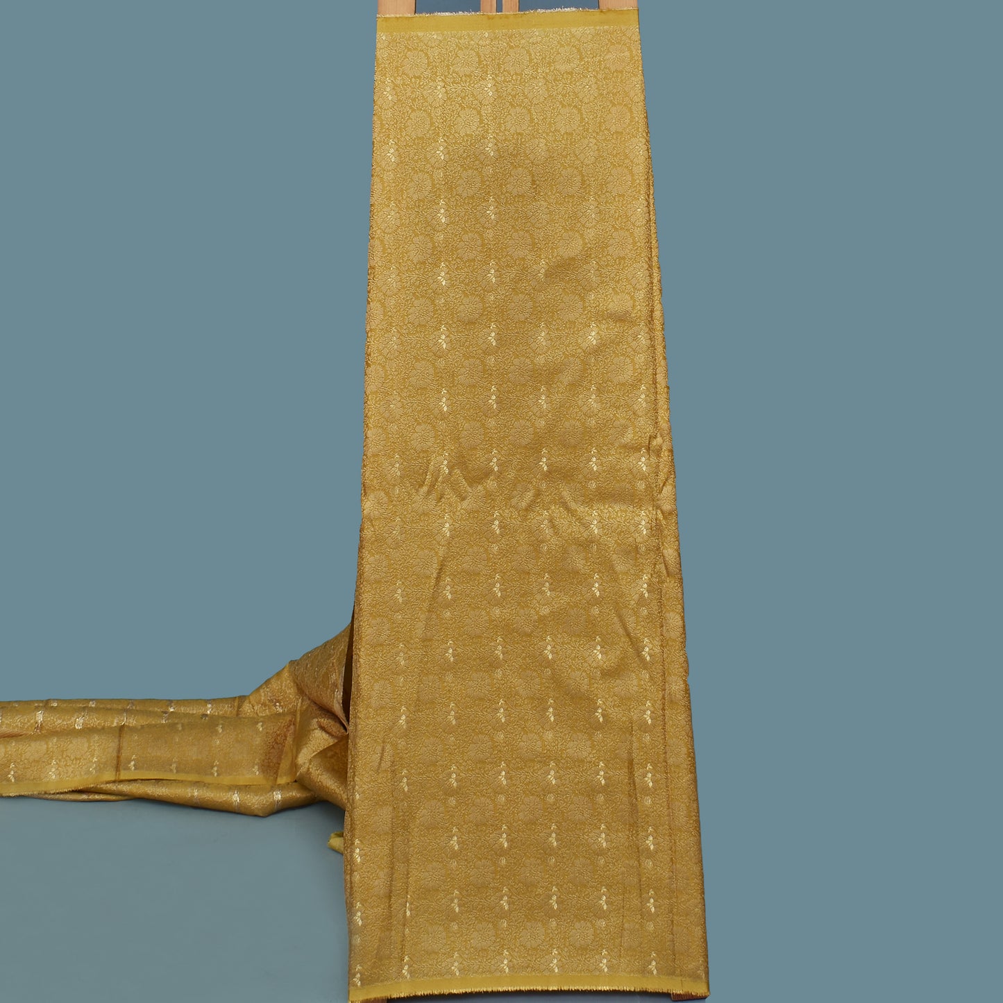 Yellow Color Dola Jaquard Fabric