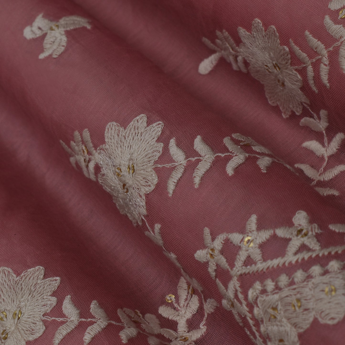 Colored Color Cotton Embroidery Fabric