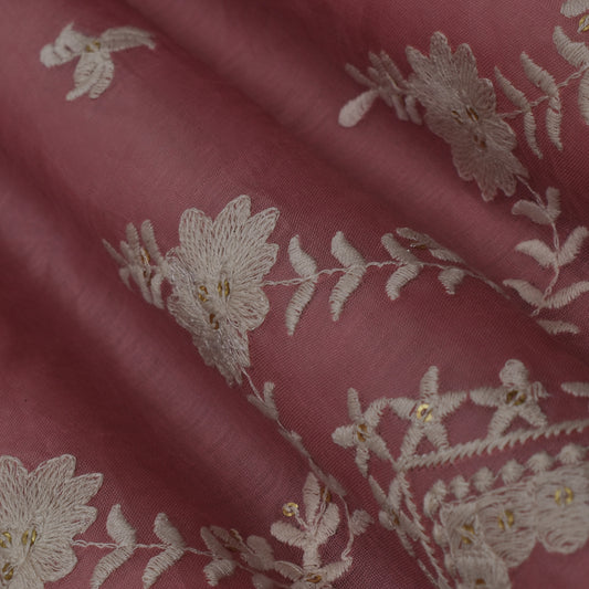 Colored Color Cotton Embroidery Fabric