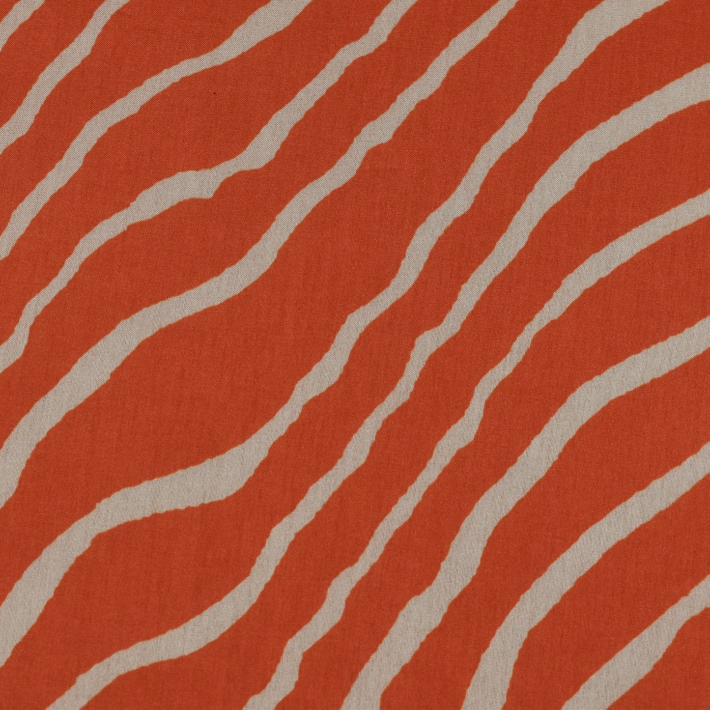 Peach Color Slub Tussar Print Fabric