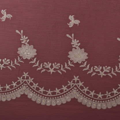 Colored Color Cotton Embroidery Fabric