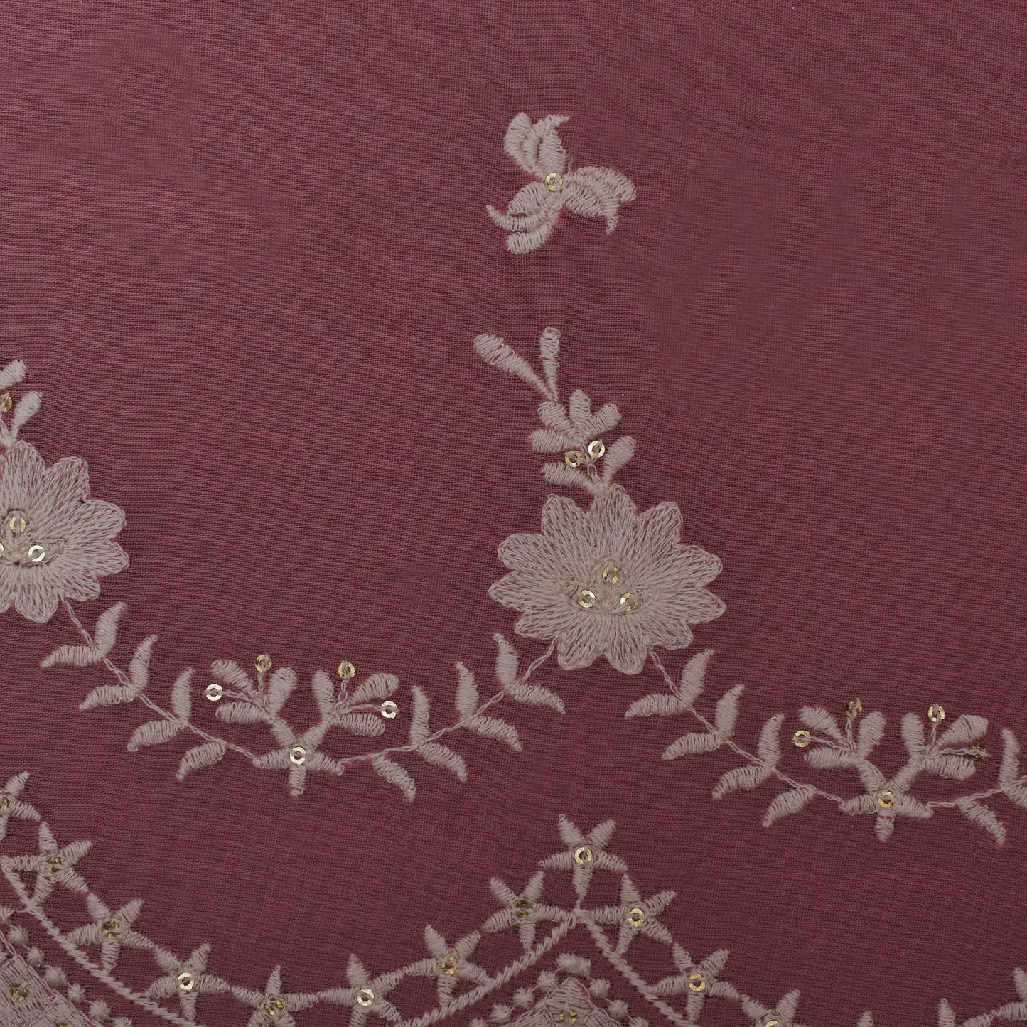 Colored Color Cotton Embroidery Fabric