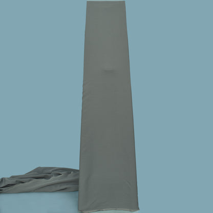 Pale Blue Grey Solid Color Barbie Crepe Fabric