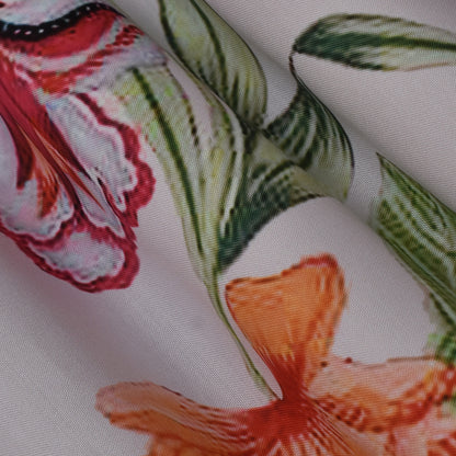 Colored Reyon Print Fabric