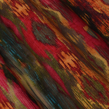 Multi Color Crepe Print Fabric