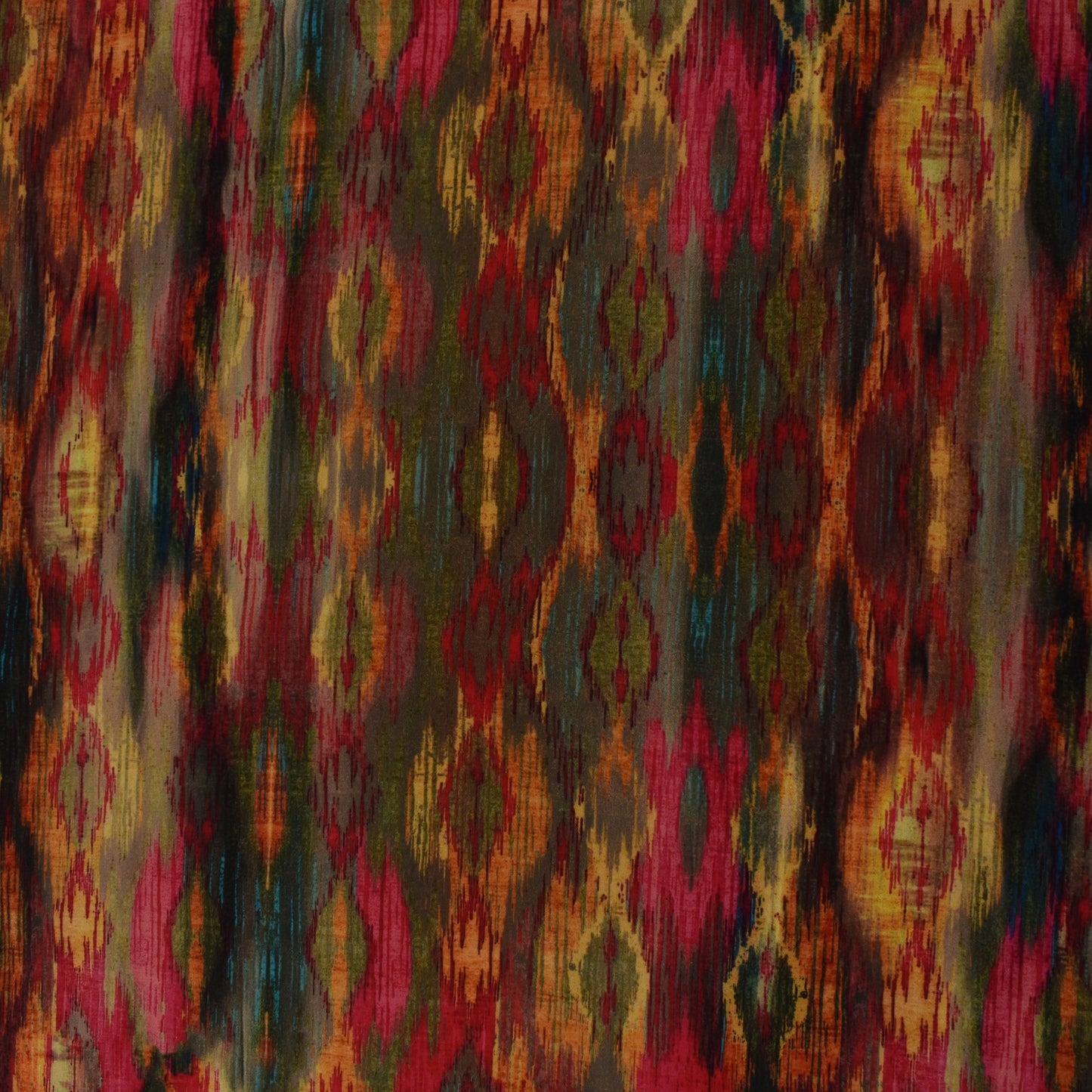 Multi Color Crepe Print Fabric