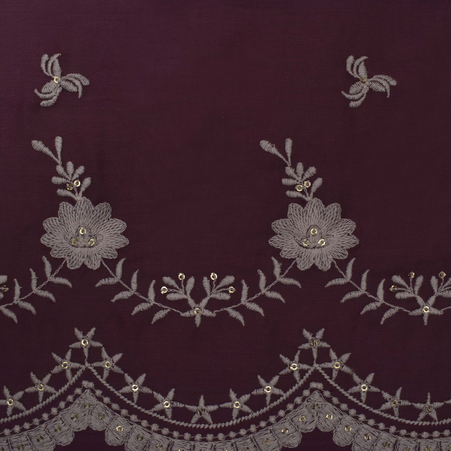 Colored Color Cotton Embroidery Fabric