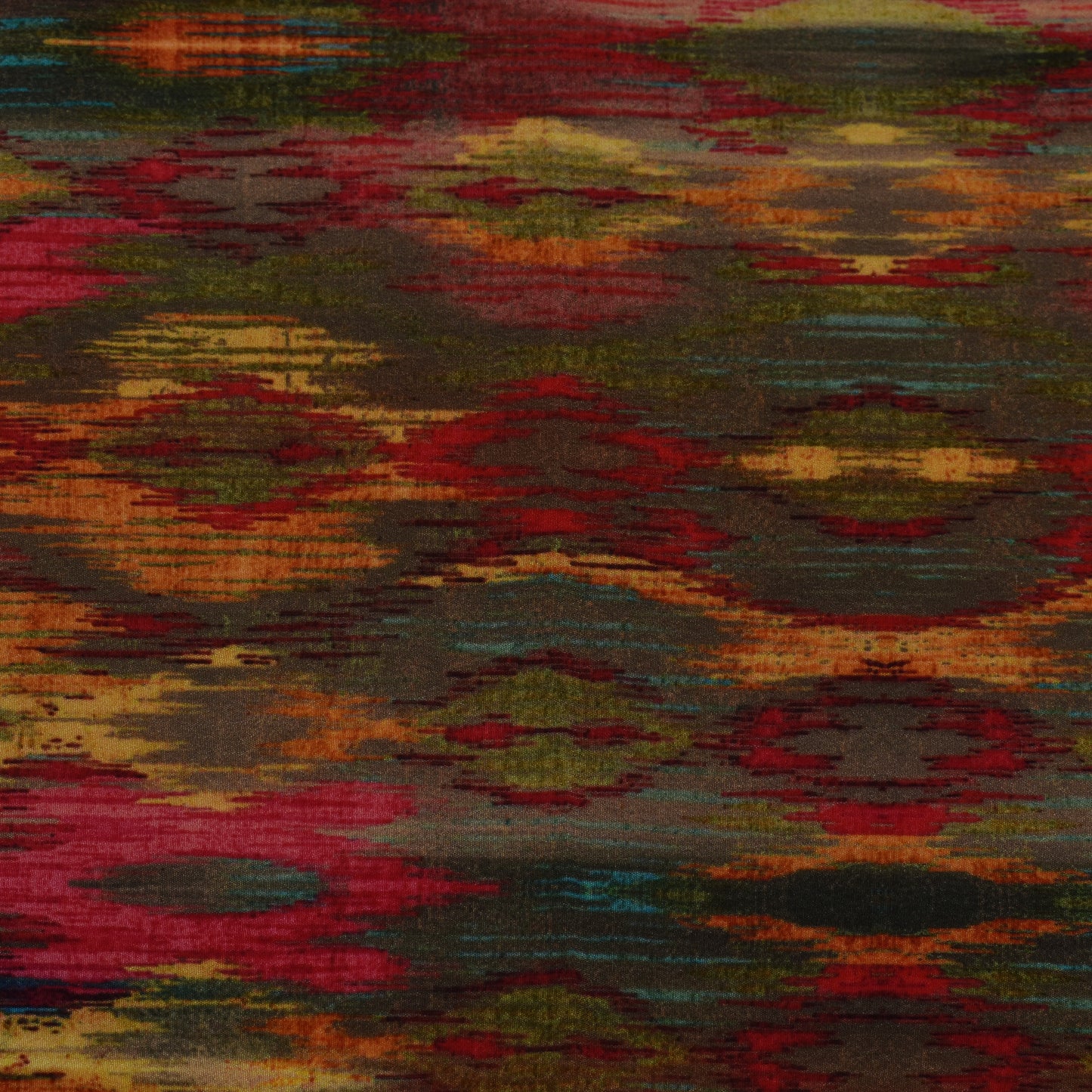 Multi Color Crepe Print Fabric