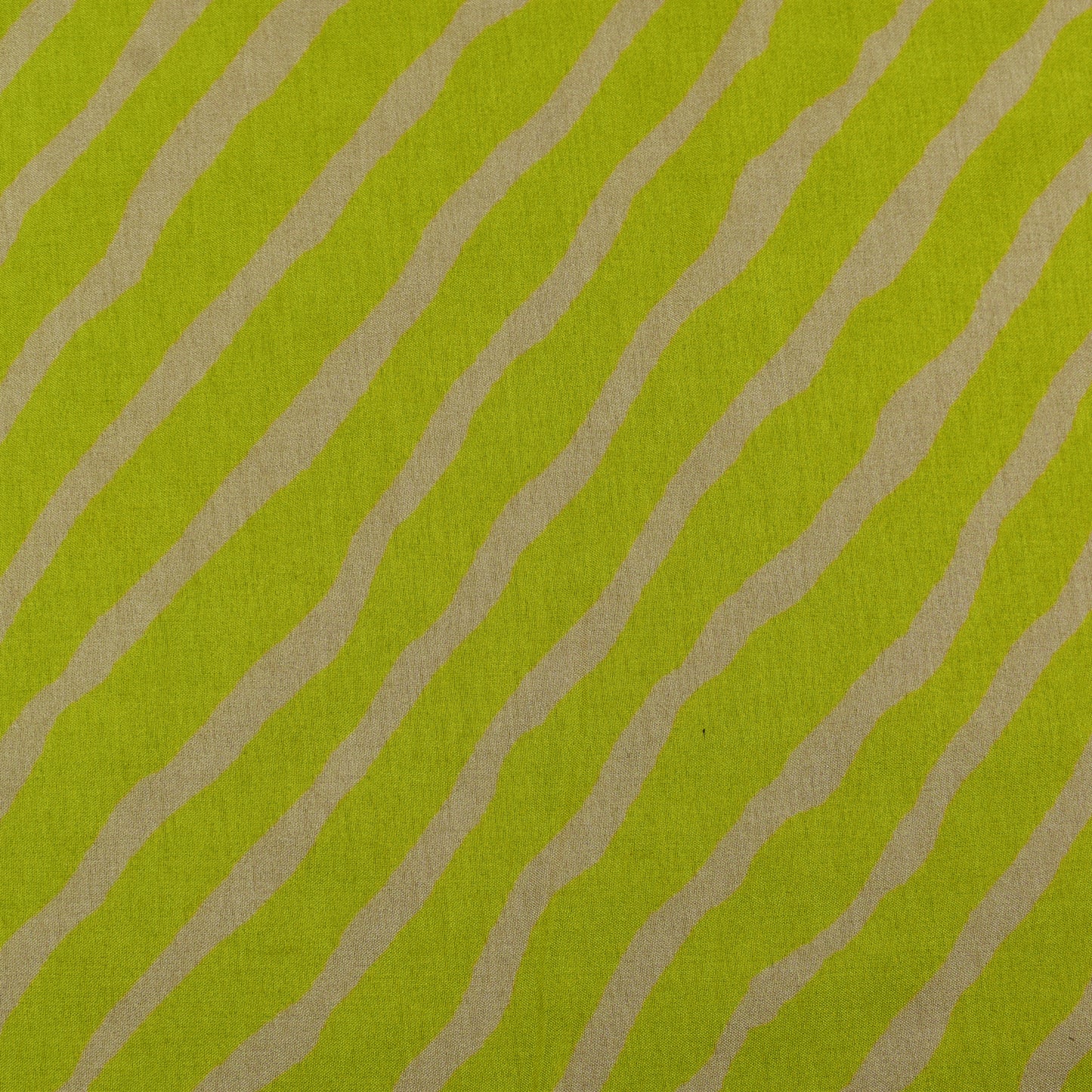 Lemon Color Slub Tussar Print Fabric