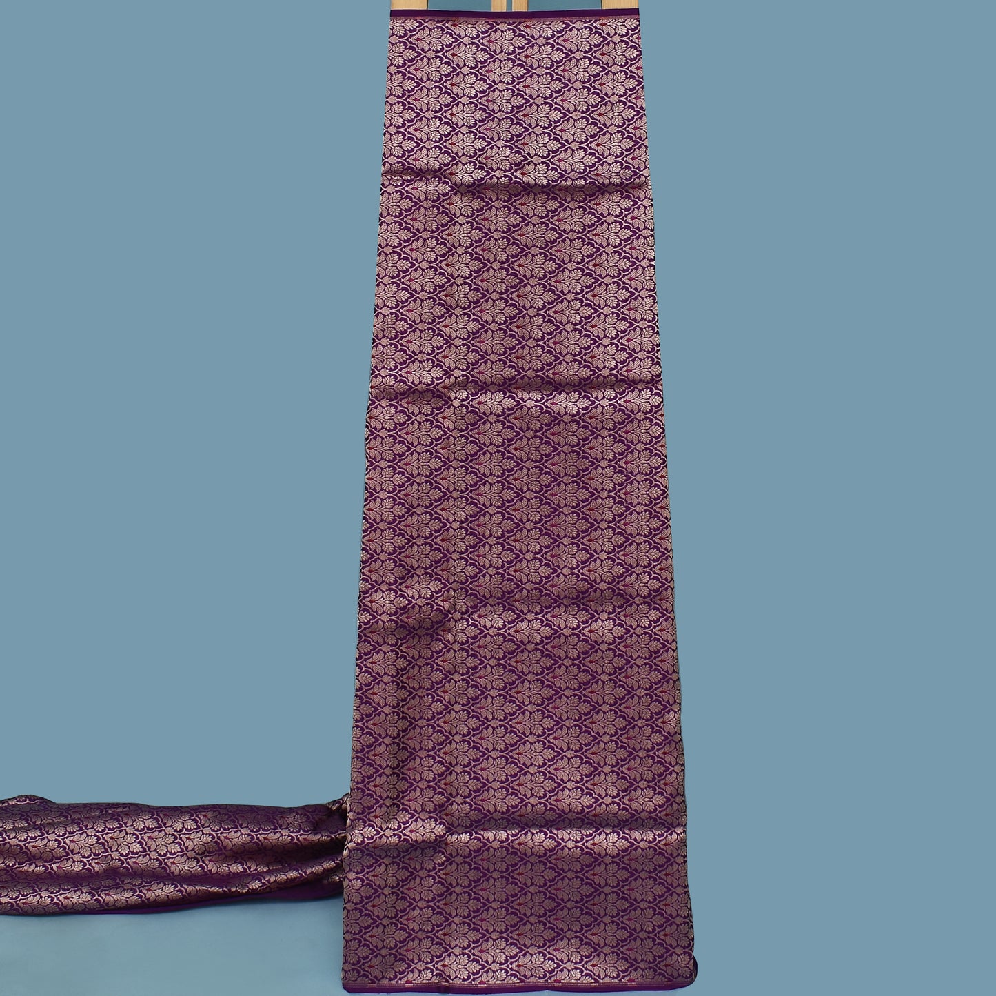 Purple Color Brocade Fabric