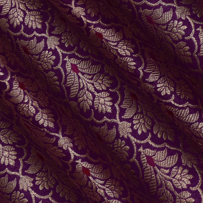 Purple Color Brocade Fabric