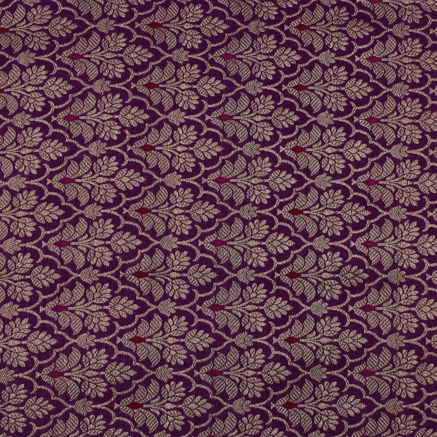 Purple Color Brocade Fabric