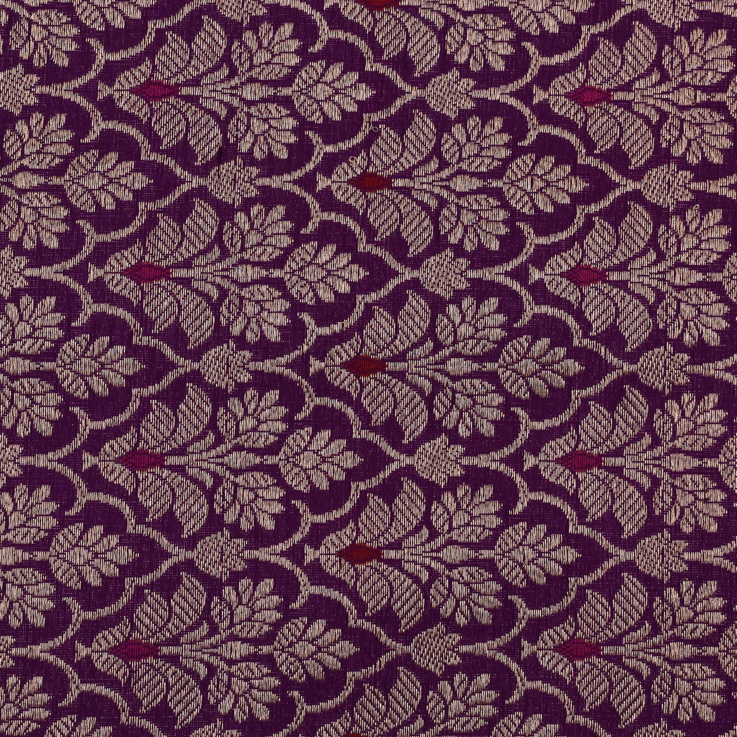 Purple Color Brocade Fabric