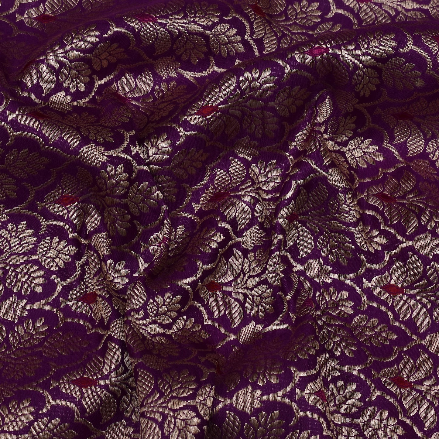 Purple Color Brocade Fabric