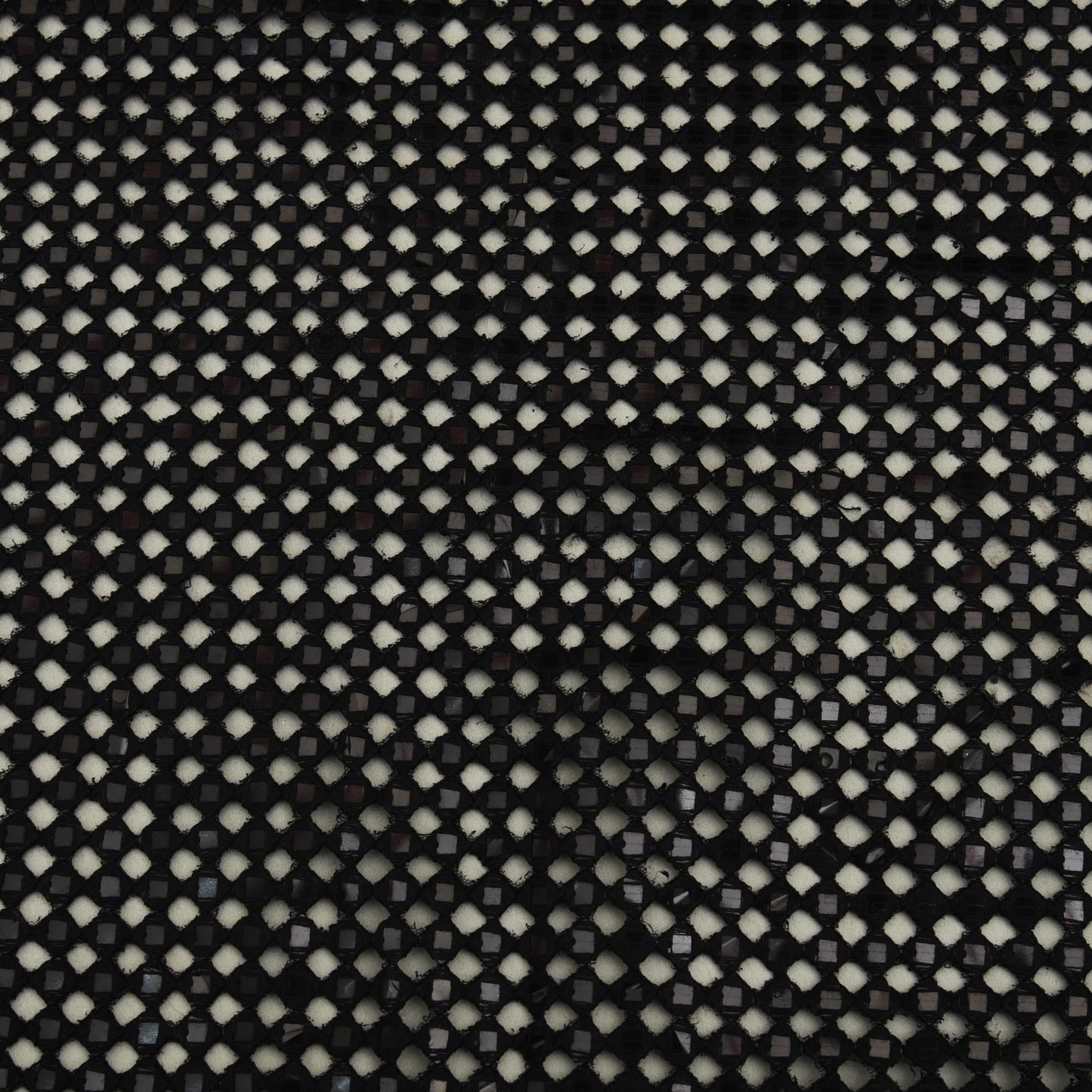 Black Color Net Embroidery Fabric