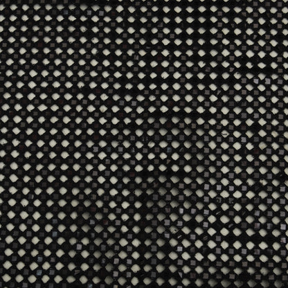 Black Color Net Embroidery Fabric