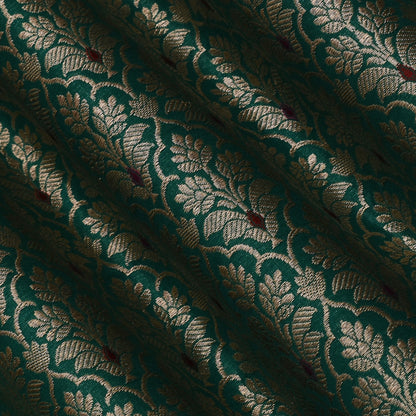 Green Color Brocade Fabric