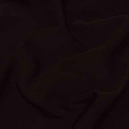 Brunt Maroon Solid Color Banana Crepe Fabric