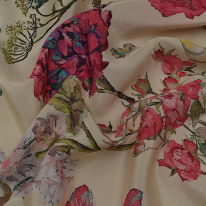 Multi Color Crepe Print Fabric