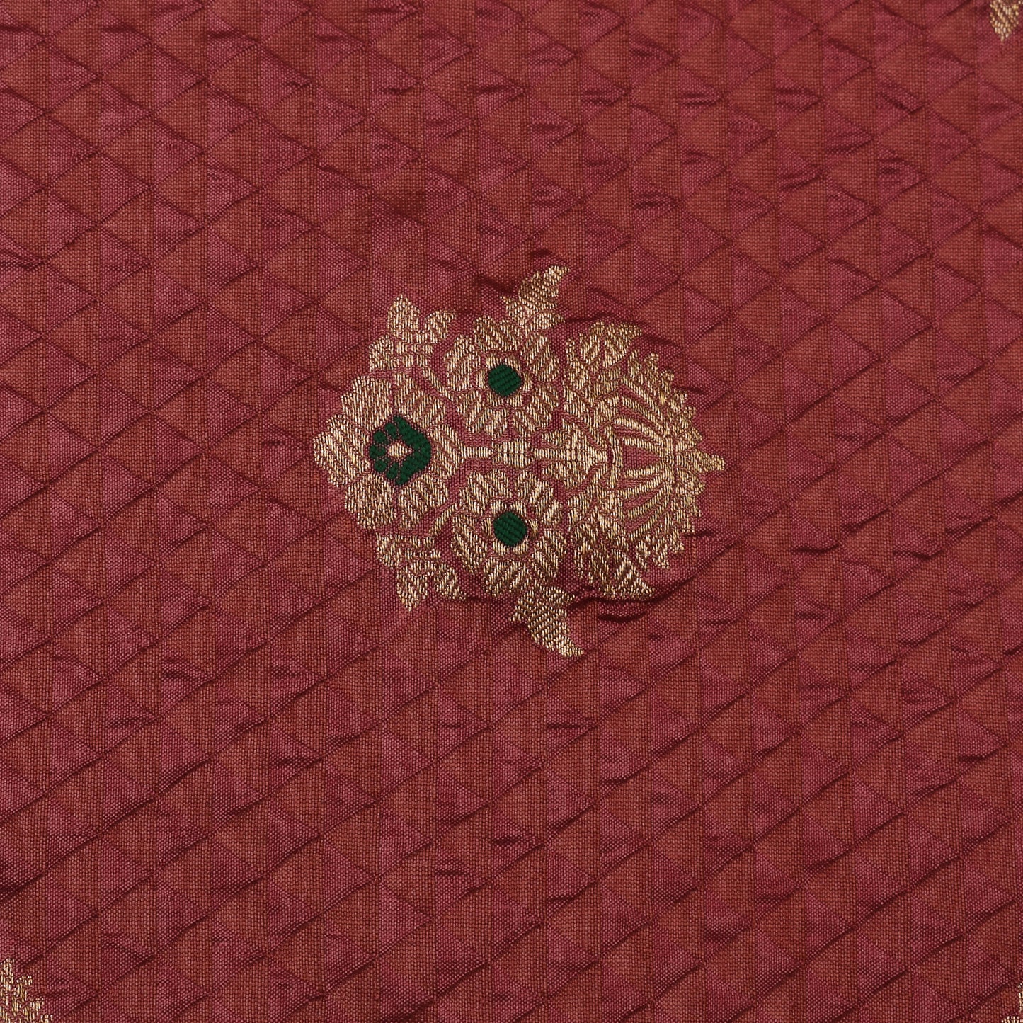 Onion Color Brocade Fabric