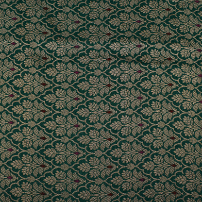 Green Color Brocade Fabric