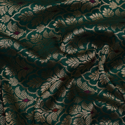 Green Color Brocade Fabric