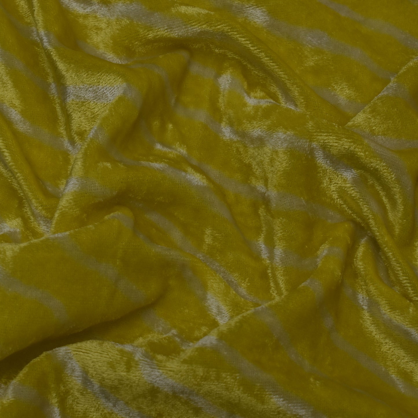 Neon Color Silk Velvet Lehria Print Fabric