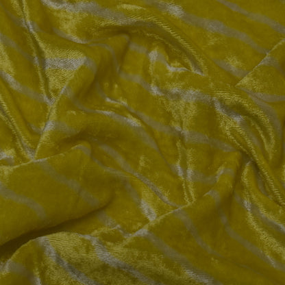 Neon Color Silk Velvet Lehria Print Fabric