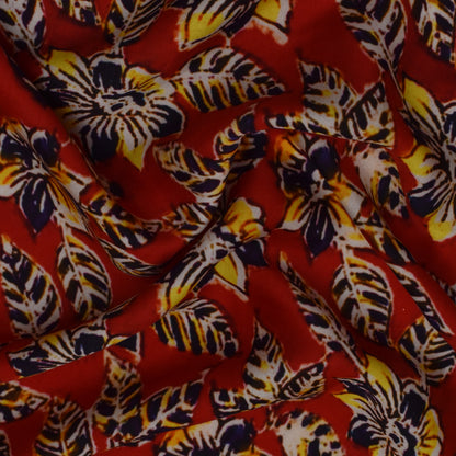 Multi Color Modal Satin Print Fabric