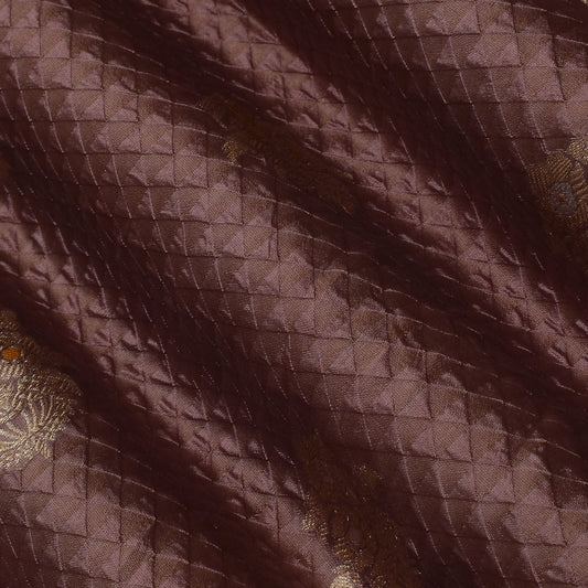 Onion Color Brocade Fabric