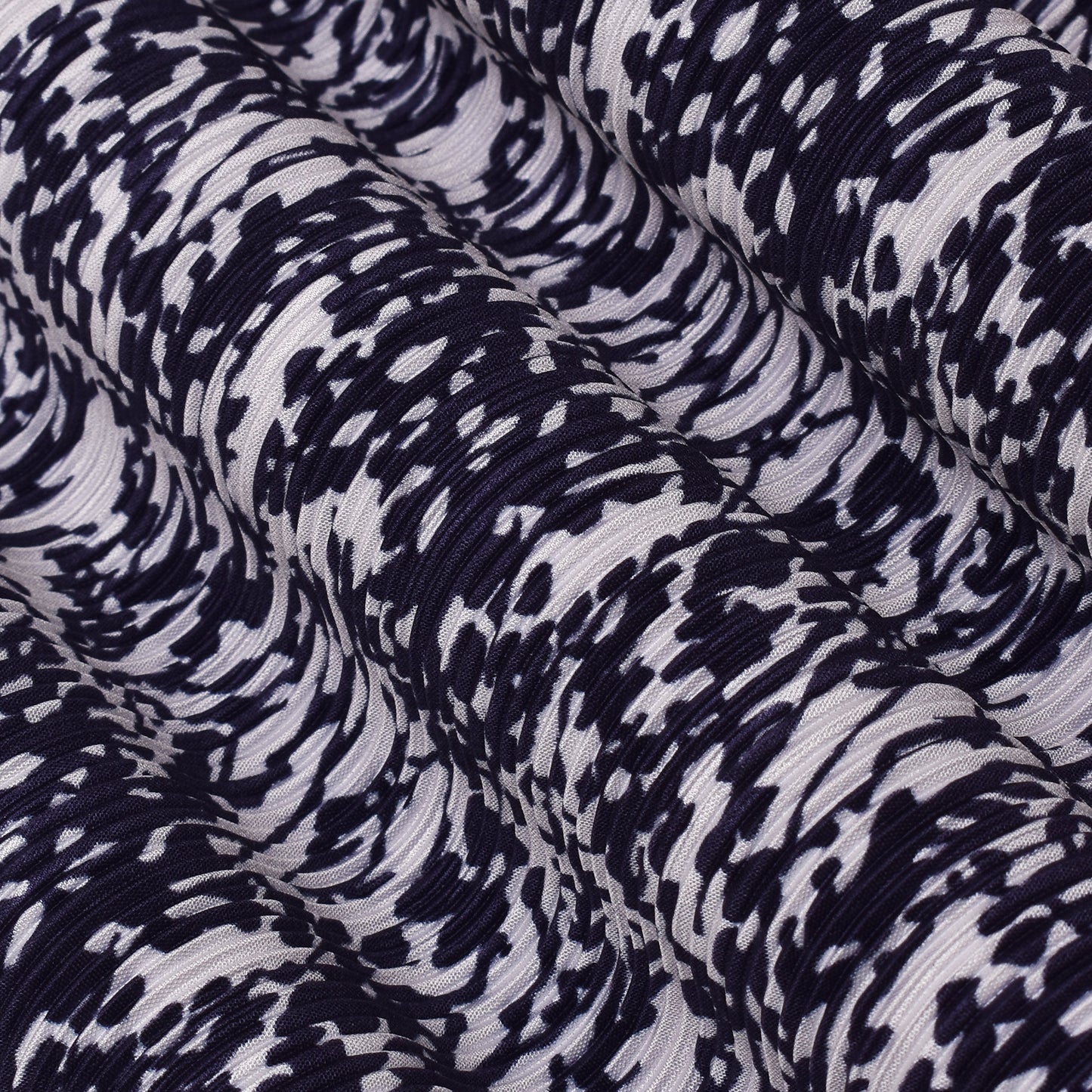 Multi Colored Crush Satin Print Fabric