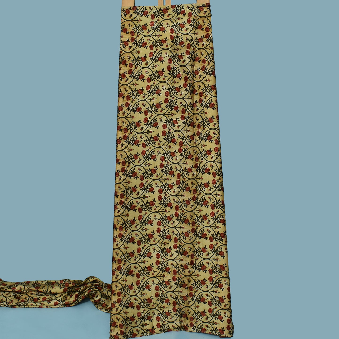 Multi Color Modal Satin Print Fabric