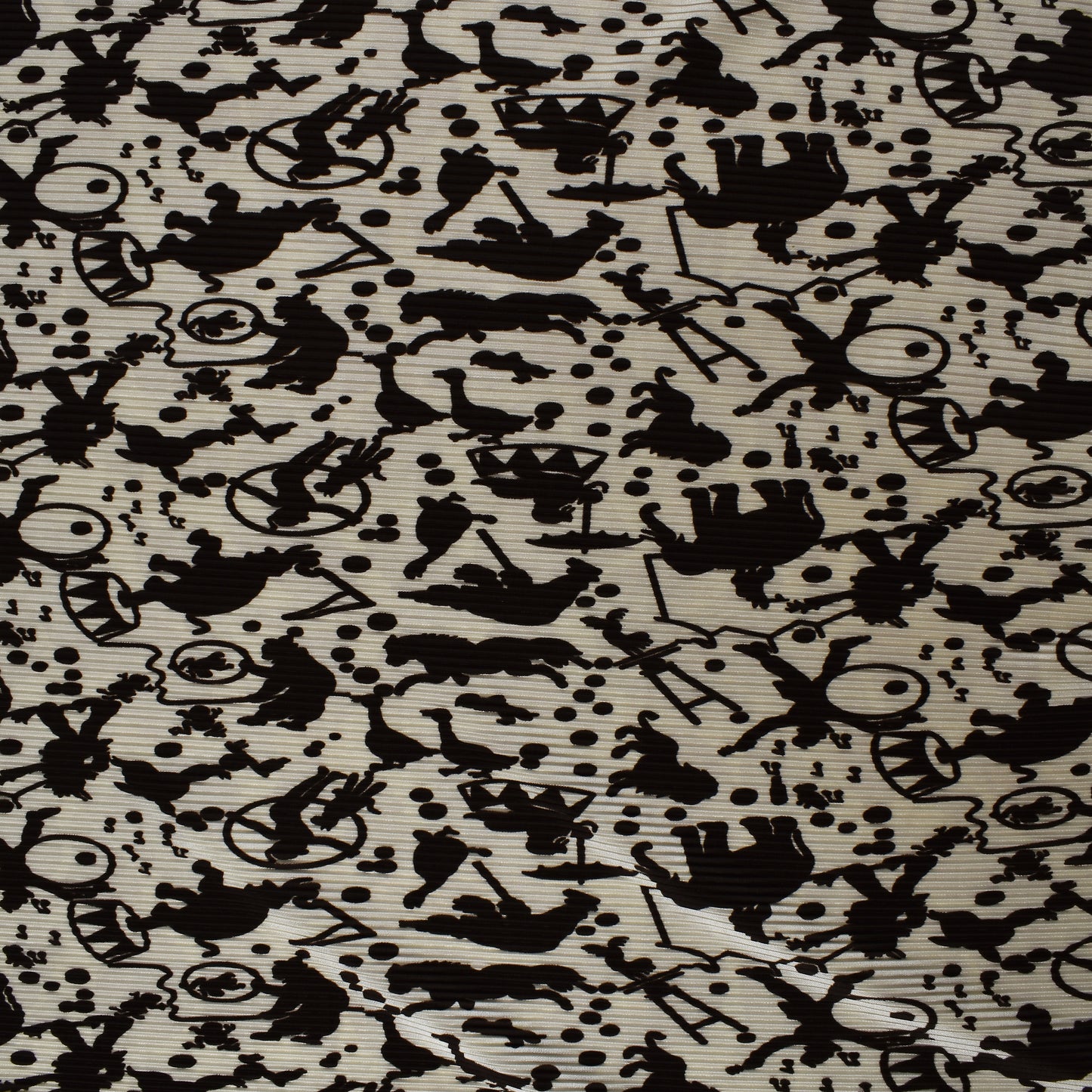 Multi Colored Crush Satin Print Fabric