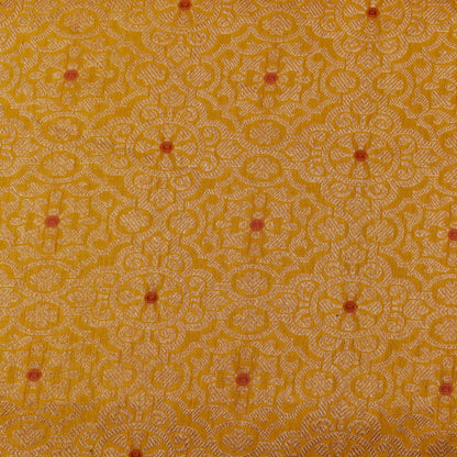 Yellow Color Brocade Fabric