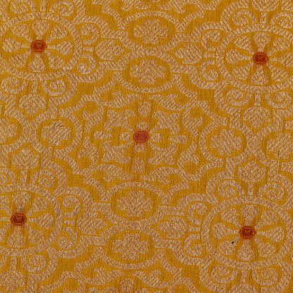 Yellow Color Brocade Fabric