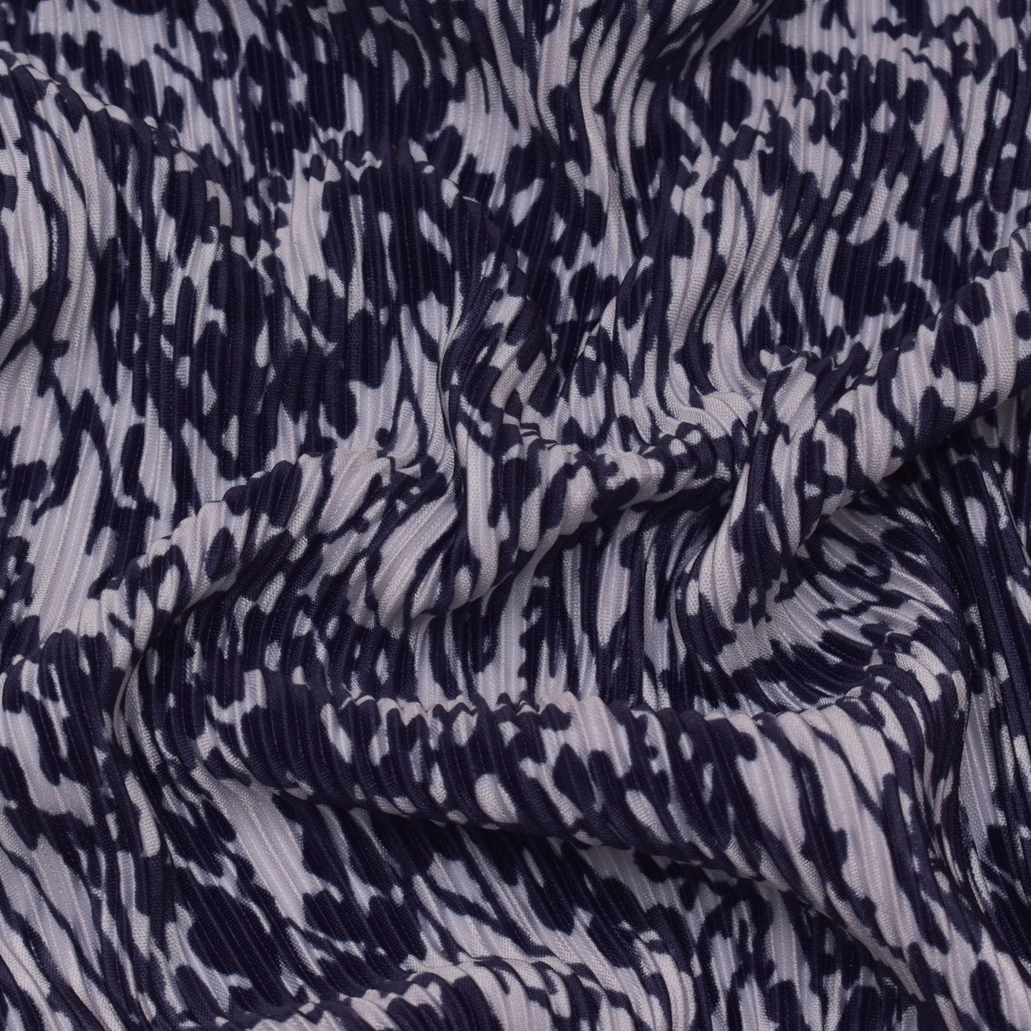 Multi Colored Crush Satin Print Fabric