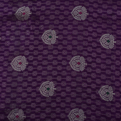 Purple Color Brocade Fabric