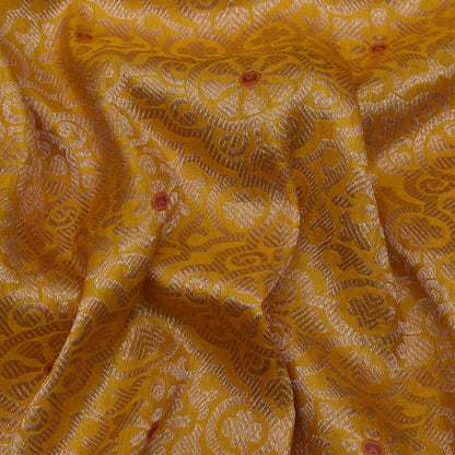 Yellow Color Brocade Fabric