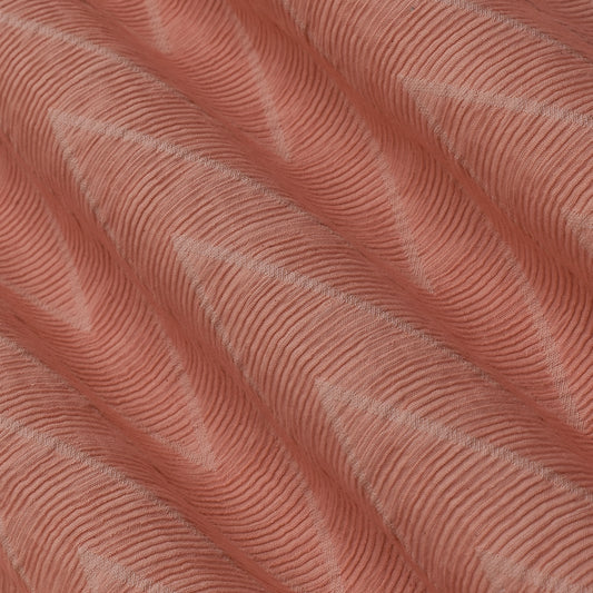 Peach Color Crush Satin  Georgette  Fabric