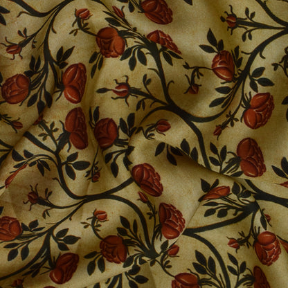 Multi Color Modal Satin Print Fabric
