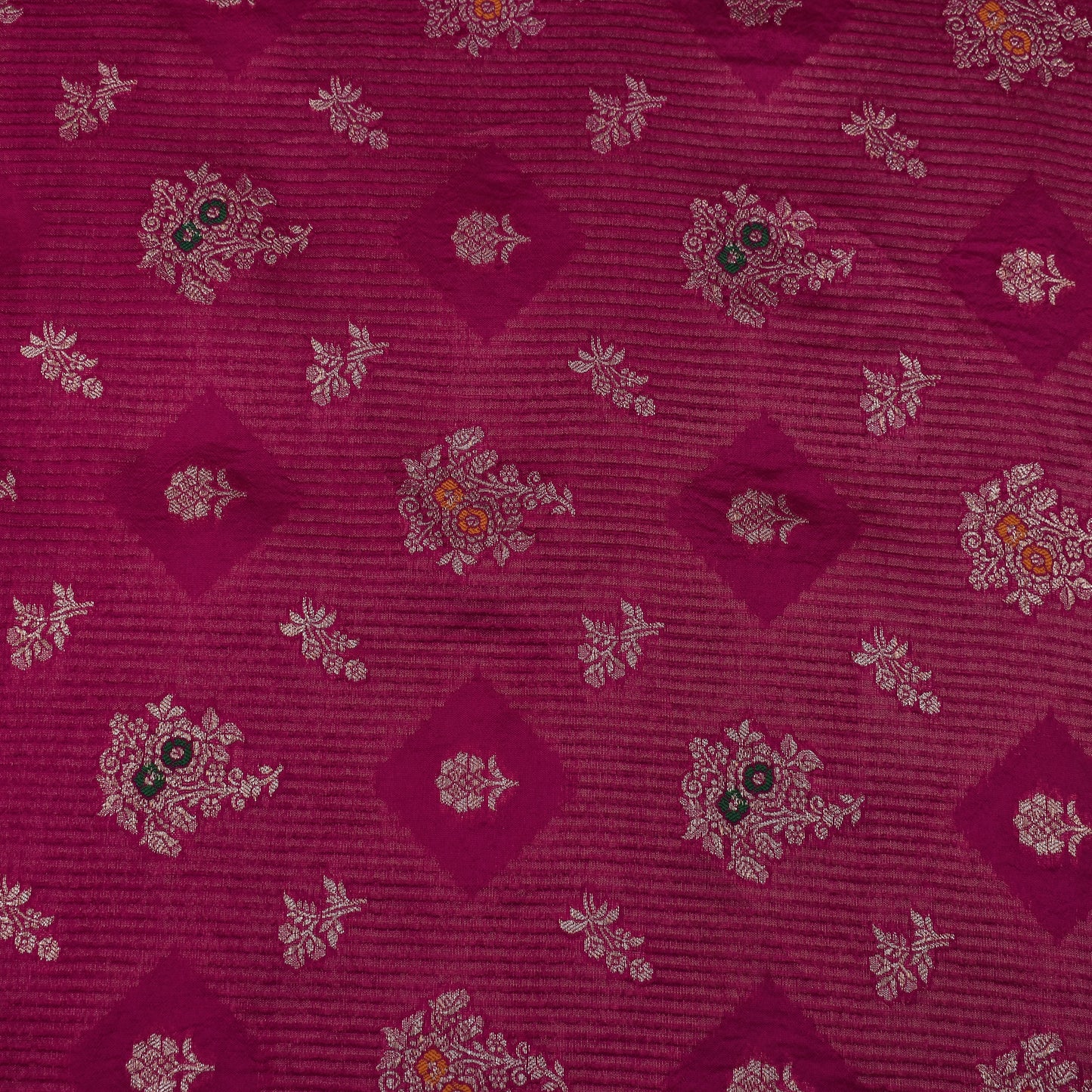 Rani Color Katan Meena Brocade Fabric