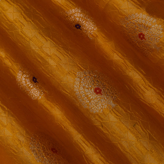 Mustard Color Brocade Fabric
