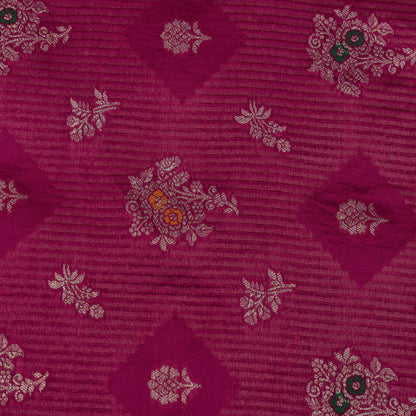 Rani Color Katan Meena Brocade Fabric