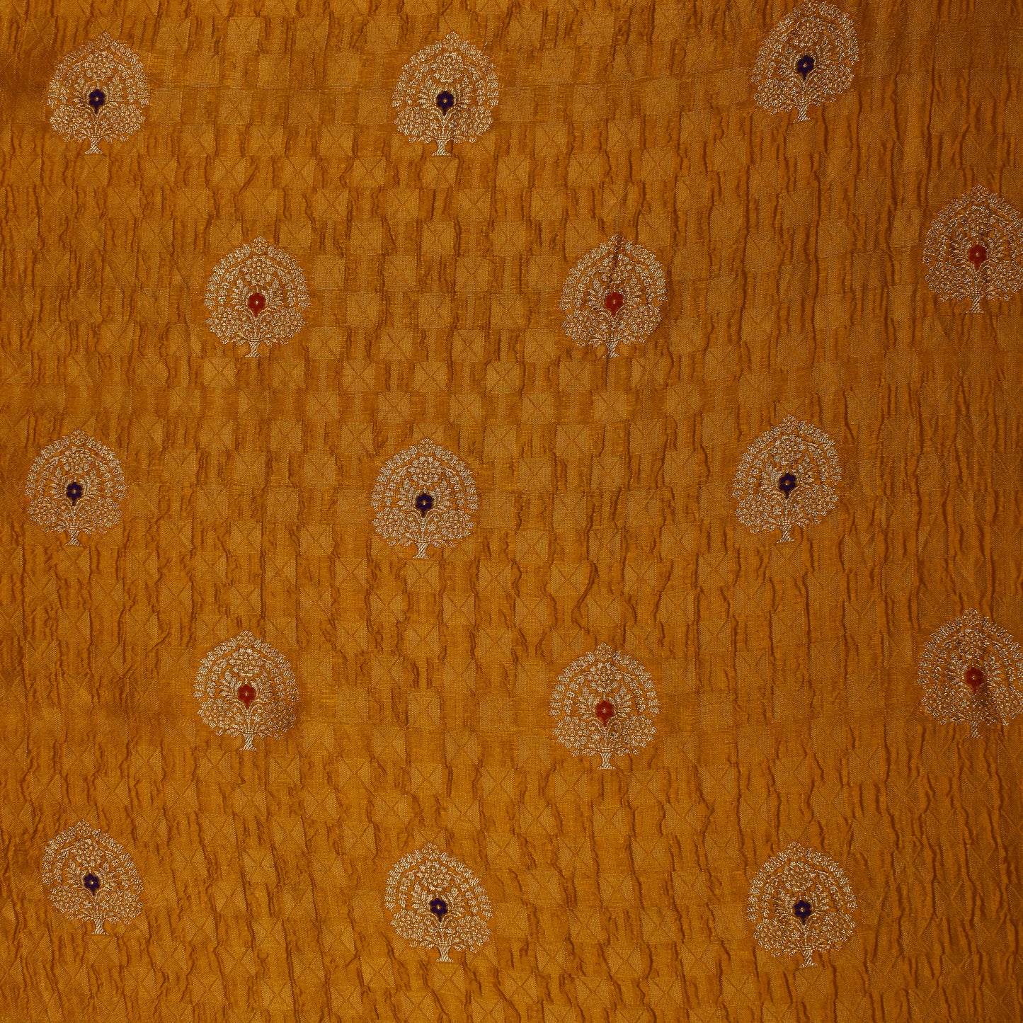 Mustard Color Brocade Fabric
